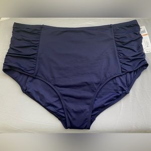 NWT Anne Cole Women’s High Waisted Bikini Bottoms, Size 24W